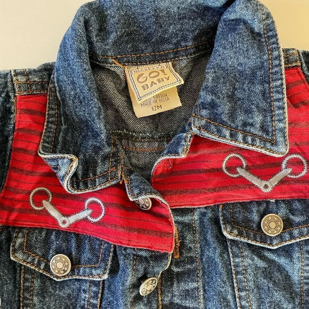 Kids Denim Jackets Size 12 Months EUC